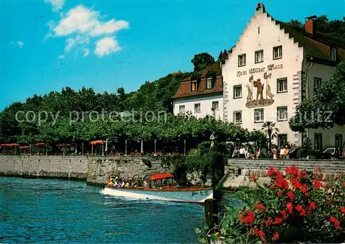 AK / Ansichtskarte Meersburg_Bodensee Hotel Wilder Mann Meersburg Bodensee