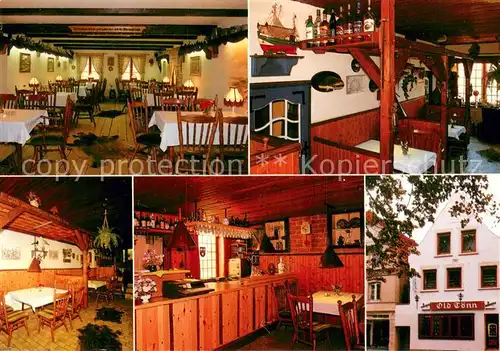 AK / Ansichtskarte Toenning_Nordseebad Restaurant und Cafe Old Toenn Gastraeume Theke Toenning_Nordseebad