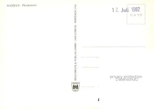 AK / Ansichtskarte Hameln_Weser Pferdemarkt Hameln Weser