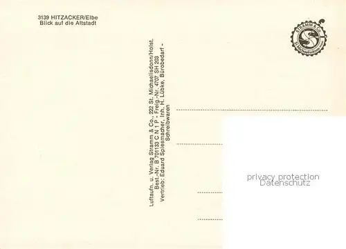 AK / Ansichtskarte Hitzacker_Elbe Altstadt Fliegeraufnahme Hitzacker Elbe