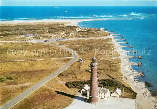AK / Ansichtskarte Grenen_Skagen Fyr Bygget 1848 Fliegeraufnahme Grenen Skagen