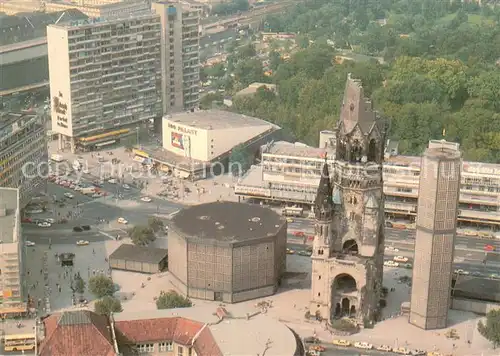 AK / Ansichtskarte Berlin Kaiser Wilhelm Gedaechtnis Kirche Fliegeraufnahme Berlin