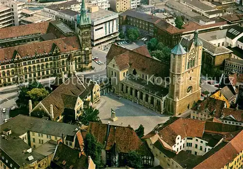 AK / Ansichtskarte Braunschweig Burgplatz mit Rathaus Fliegeraufnahme Braunschweig