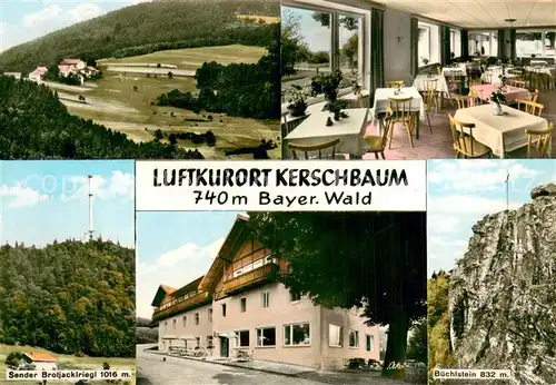 AK / Ansichtskarte Kerschbaum Panorama Pension Kerschbaum Sender Brotjalriegl Buechlstein Kerschbaum