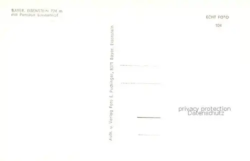 AK / Ansichtskarte Bayerisch_Eisenstein Fliegeraufnahme Pension Sonnenhof Bayerisch_Eisenstein