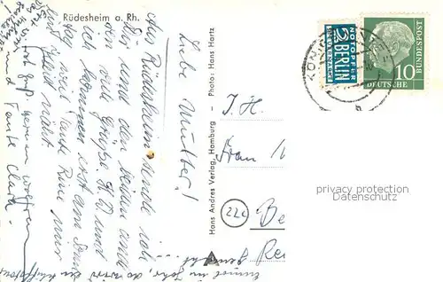 AK / Ansichtskarte Ruedesheim_am_Rhein Gesamtansicht 