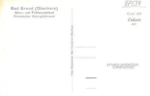 AK / Ansichtskarte Bad_Grund Teilansicht Bad_Grund