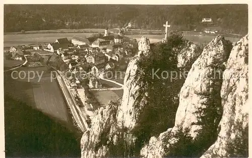 AK / Ansichtskarte Beuron_Donautal Petersfelsen Oberes Donautal Beuron Donautal