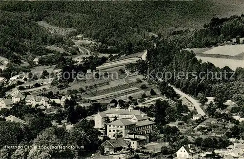 AK / Ansichtskarte Bad_Orb Teilansicht m. Spessartsanatorium Bad_Orb