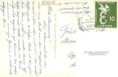 AK / Ansichtskarte Bad_Orb Teilansicht m. Spessartsanatorium Bad_Orb