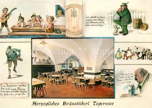 AK / Ansichtskarte Tegernsee Bayerisches Herzogliches Brauhaus Tegernsee Tegernsee
