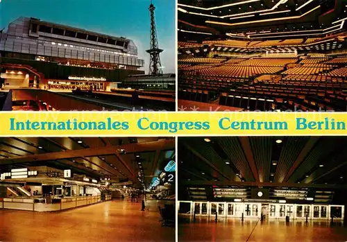 AK / Ansichtskarte Berlin Internationales Congress Centrum Berlin Innenansichten Saal Berlin
