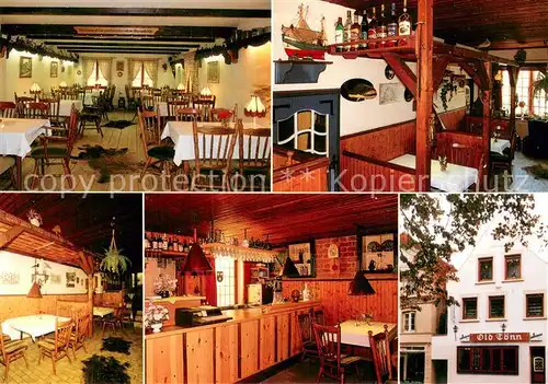 AK / Ansichtskarte Toenning_Nordseebad Restaurant Cafe Old Town Innenansichten Toenning_Nordseebad