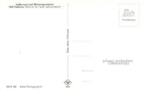 AK / Ansichtskarte Todtnau Panorama Luftkurort Wintersportplatz im Schwarzwald Todtnau