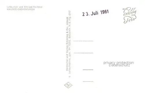 AK / Ansichtskarte Malente Gremsmuehlen Luftkurort Kneipp Heilbad Naturpark Holsteinische Schweiz Malente Gremsmuehlen