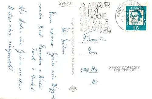 AK / Ansichtskarte Wiggensbach Panorama Wiggensbach