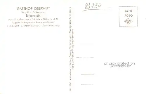 AK / Ansichtskarte Birkenstein Gasthof Oberwirt Birkenstein