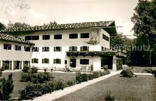 AK / Ansichtskarte Schoenau_Berchtesgaden Eisenbahner Erholungsheim Haus Hubertus Schoenau Berchtesgaden