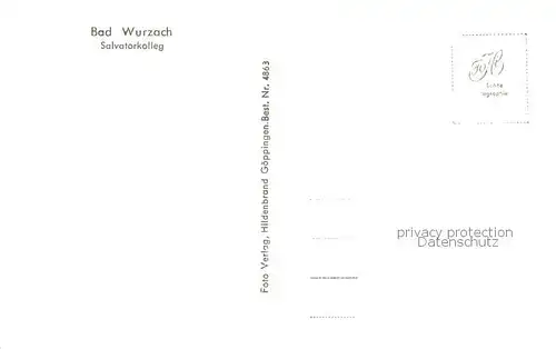 AK / Ansichtskarte Bad_Wurzach Salvatorkolleg Bad_Wurzach