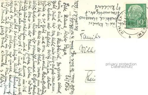 AK / Ansichtskarte Lenzkirch Panorama Orig Wegweiser Teilansicht Kurbad Schwimmbad Lenzkirch