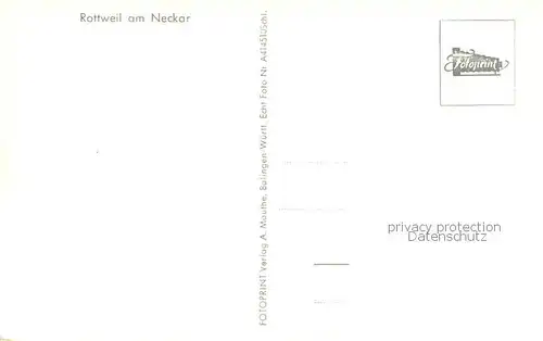 AK / Ansichtskarte Rottweil_Neckar Stadtansicht mit Kirche und Viadukt Rottweil Neckar