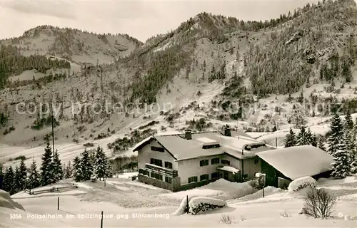 AK / Ansichtskarte Spitzingsee Polizeiheim mit Stolzenberg Spitzingsee