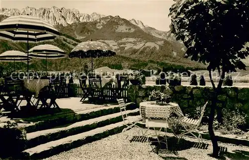 AK / Ansichtskarte Reit_Winkl Terrassen Cafe Artmann Garten Reit_Winkl
