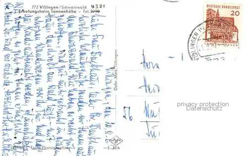 AK / Ansichtskarte Villingen_ Schwenningen Erholungsheim Tannenhoehe 