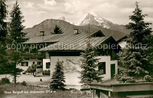 AK / Ansichtskarte Strub Gaesteheim Haus Bergluft mit Watzmann Strub