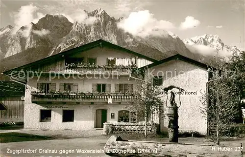 AK / Ansichtskarte Grainau Zugspitzdorf Cafe Konditorei Grainau