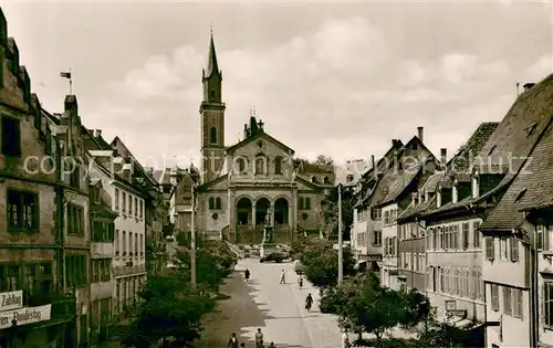 AK / Ansichtskarte Weinheim_Bergstrasse Marktstrasse Weinheim_Bergstrasse