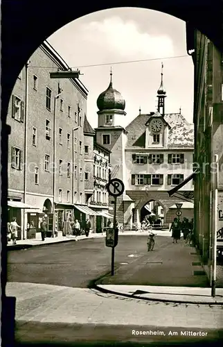 AK / Ansichtskarte Rosenheim_Bayern Am Mittertor Rosenheim Bayern