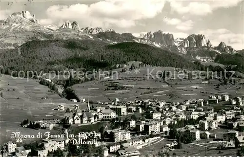 AK / Ansichtskarte Moena_di_Fassa_Dolomiti_IT Fliegeraufnahme 