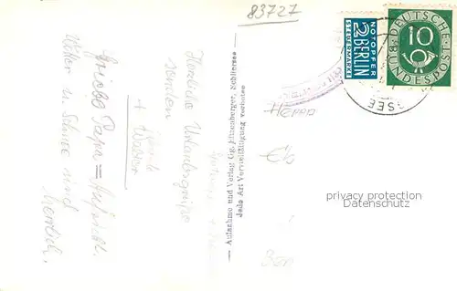 AK / Ansichtskarte Spitzingsee Polizeiheim Spitzingsee