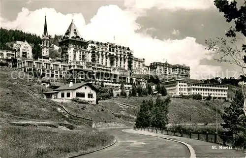 AK / Ansichtskarte St_Moritz_GR Hotel St_Moritz_GR