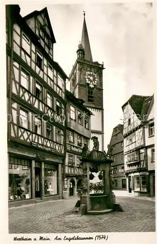 AK / Ansichtskarte Wertheim_Main Am Engelsbrunnen Wertheim Main
