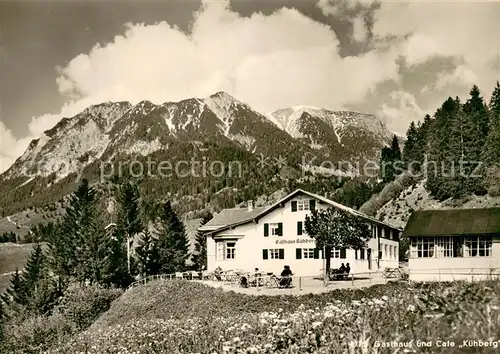 AK / Ansichtskarte Oberstdorf Gasthaus und Cafe Kuehberg Oberstdorf