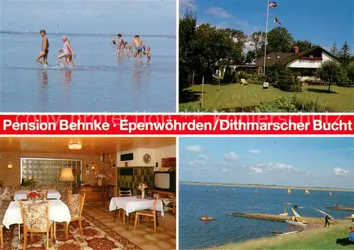 AK / Ansichtskarte Epenwoehrden Pension Behnke Gaststube Dithmarscher Bucht Epenwoehrden