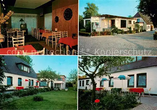 AK / Ansichtskarte Eckernfoerde_Ostseebad Gaestehaus Siemen Gastraum Terrasse 
