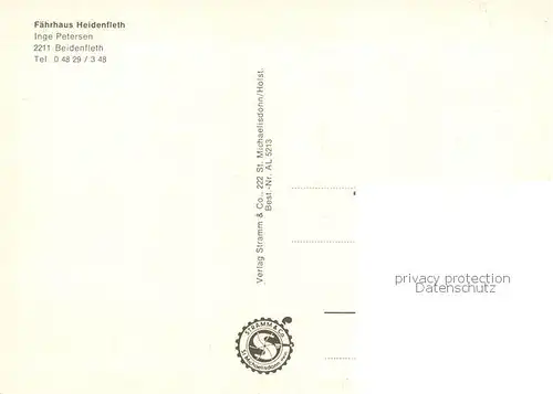 AK / Ansichtskarte Beidenfleth Faehrhaus Heidenfleth Bootshafen Faehre Gaststube Beidenfleth