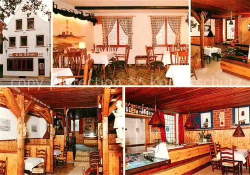 AK / Ansichtskarte Toenning_Nordseebad Restaurant und Cafe Old Toenn Gastraeume Theke Toenning_Nordseebad