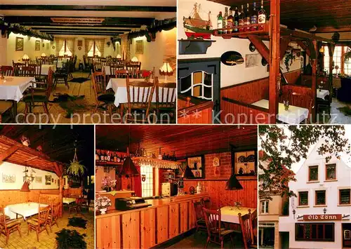 AK / Ansichtskarte Toenning_Nordseebad Restaurant und Cafe Old Toenn Gastraeume Theke Toenning_Nordseebad