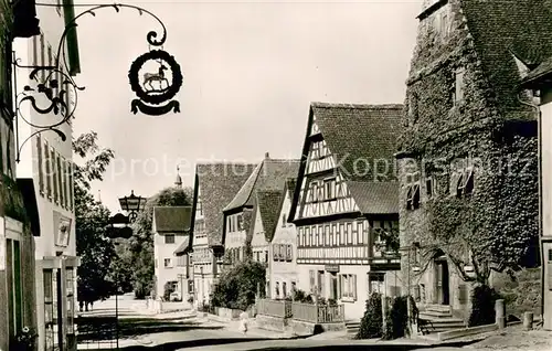 AK / Ansichtskarte Langenburg_Wuerttemberg Hauptstrasse Langenburg Wuerttemberg