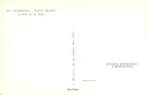 AK / Ansichtskarte Chamonix Mont Blanc Avenue de la Gare Chamonix