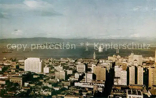 AK / Ansichtskarte San_Francisco_California from top of the Mark 