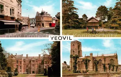 AK / Ansichtskarte Yeovil_Somerset_UK The Borough Sydney Gardens Montacute House Parish Church 