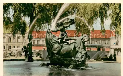 AK / Ansichtskarte Halmstad_Sweden Milles Europa och tjuren 