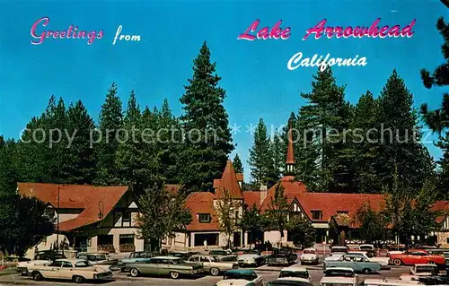 AK / Ansichtskarte Lake_Arrowhead_California The recreational and shopping center 