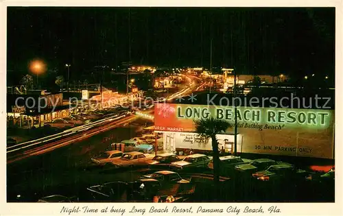 AK / Ansichtskarte Panama_City_Beach Night Time at busy Long Beach Resort 