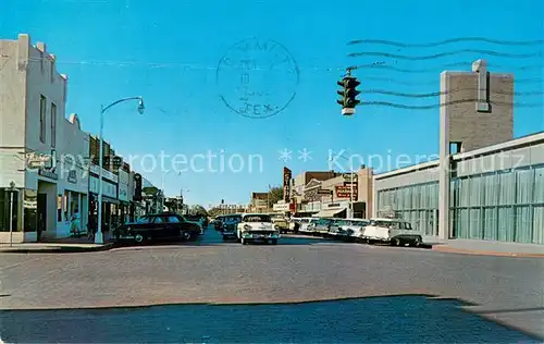 AK / Ansichtskarte Hereford_Texas Looking nort on Main Street  Hereford Texas